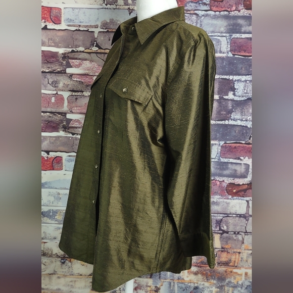 Ralph Lauren Silk Shantung Shirt/Pants Set - Picture 10 of 13